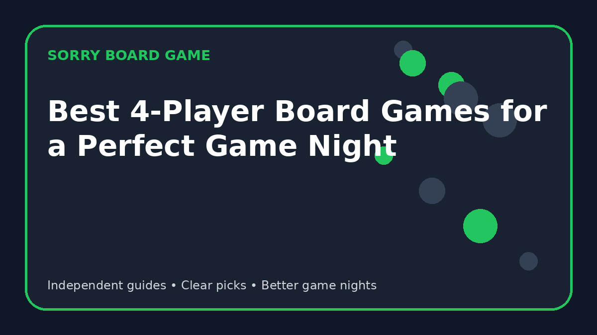 Best 4-Player Board Games for a Perfect Game Night