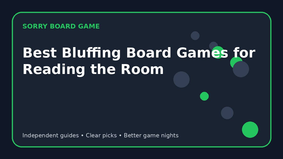 Best Bluffing Board Games for Reading the Room