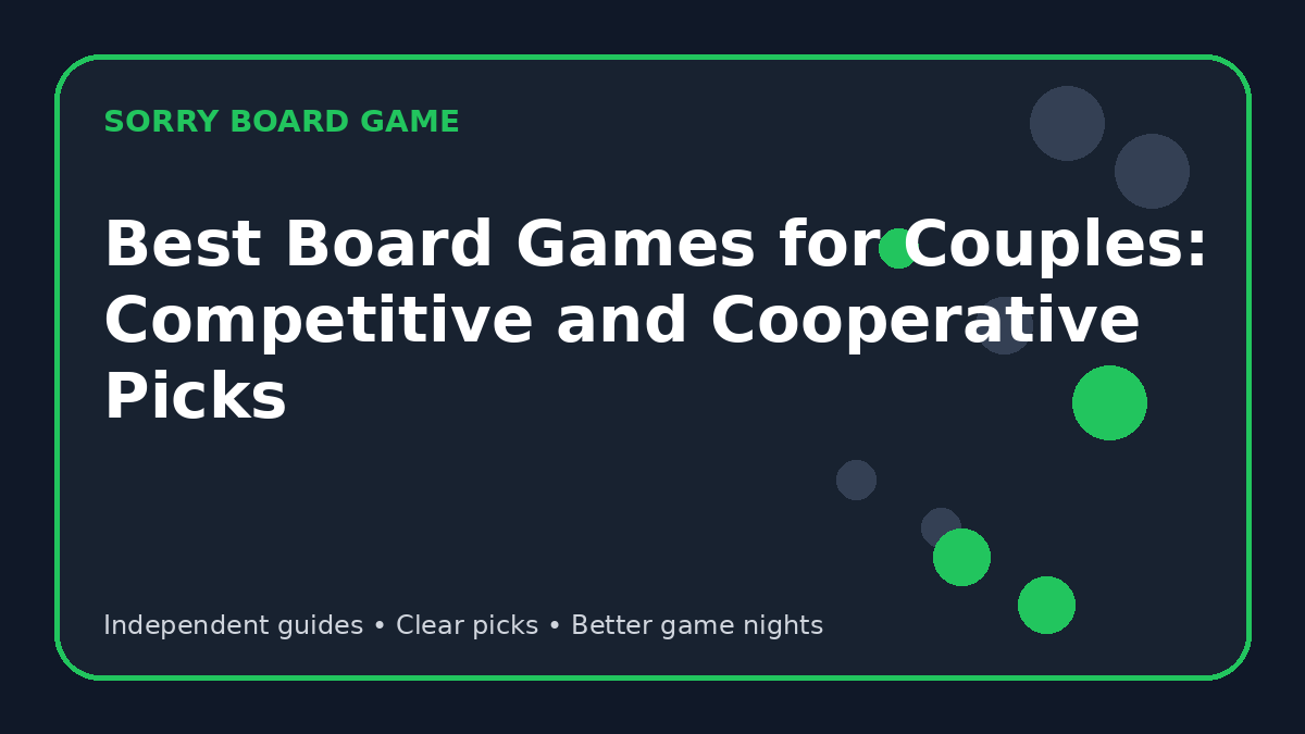 Best Board Games for Couples: Competitive and Cooperative Picks