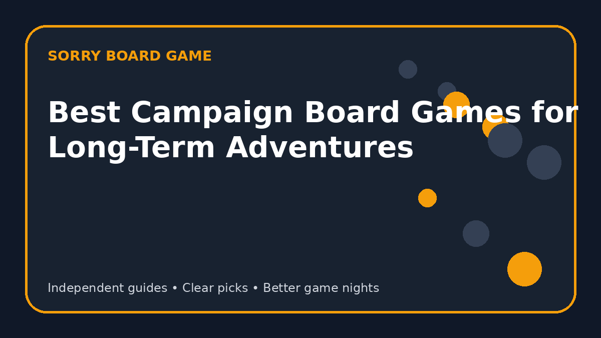 Best Campaign Board Games for Long-Term Adventures