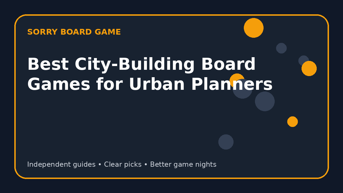 Best City-Building Board Games for Urban Planners