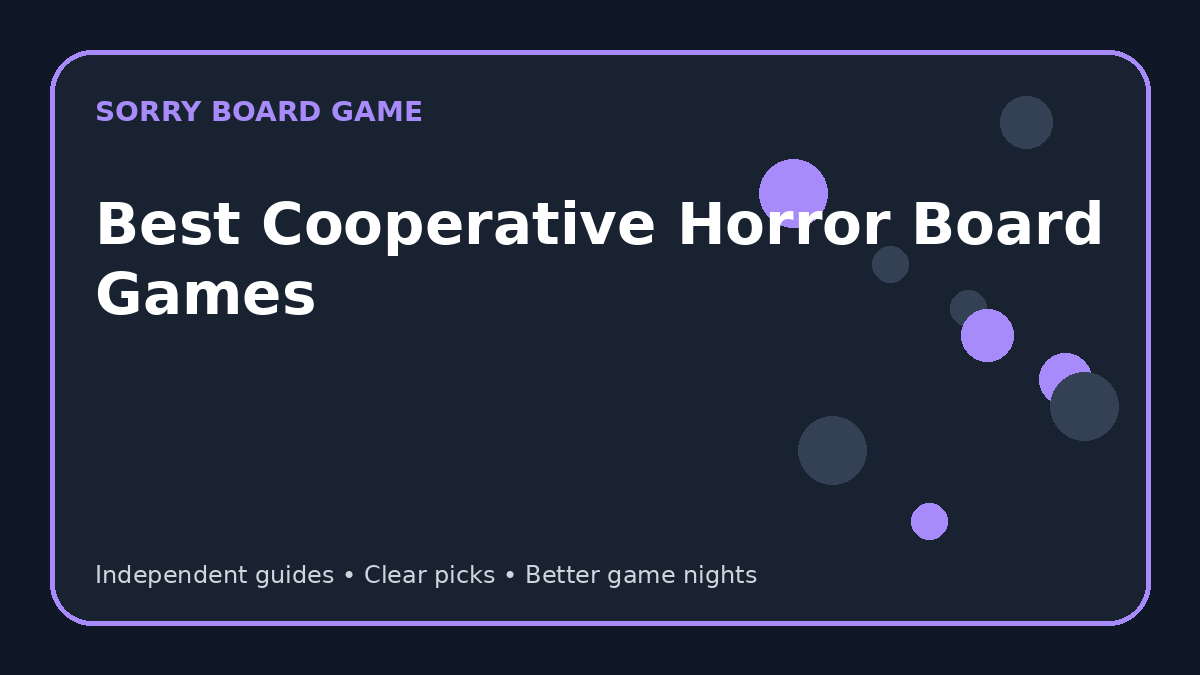 Best Cooperative Horror Board Games