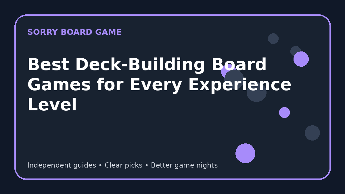 Best Deck-Building Board Games for Every Experience Level