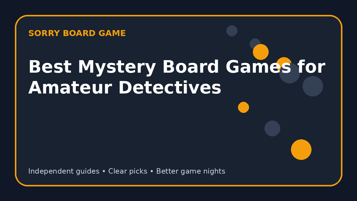 Best Mystery Board Games for Amateur Detectives