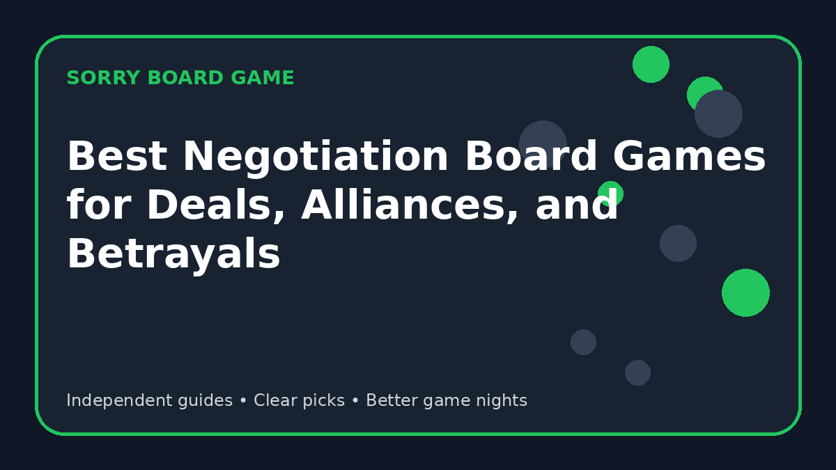 Best Negotiation Board Games for Deals, Alliances, and Betrayals