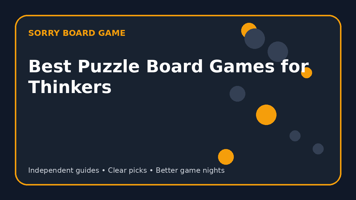 Best Puzzle Board Games for Thinkers