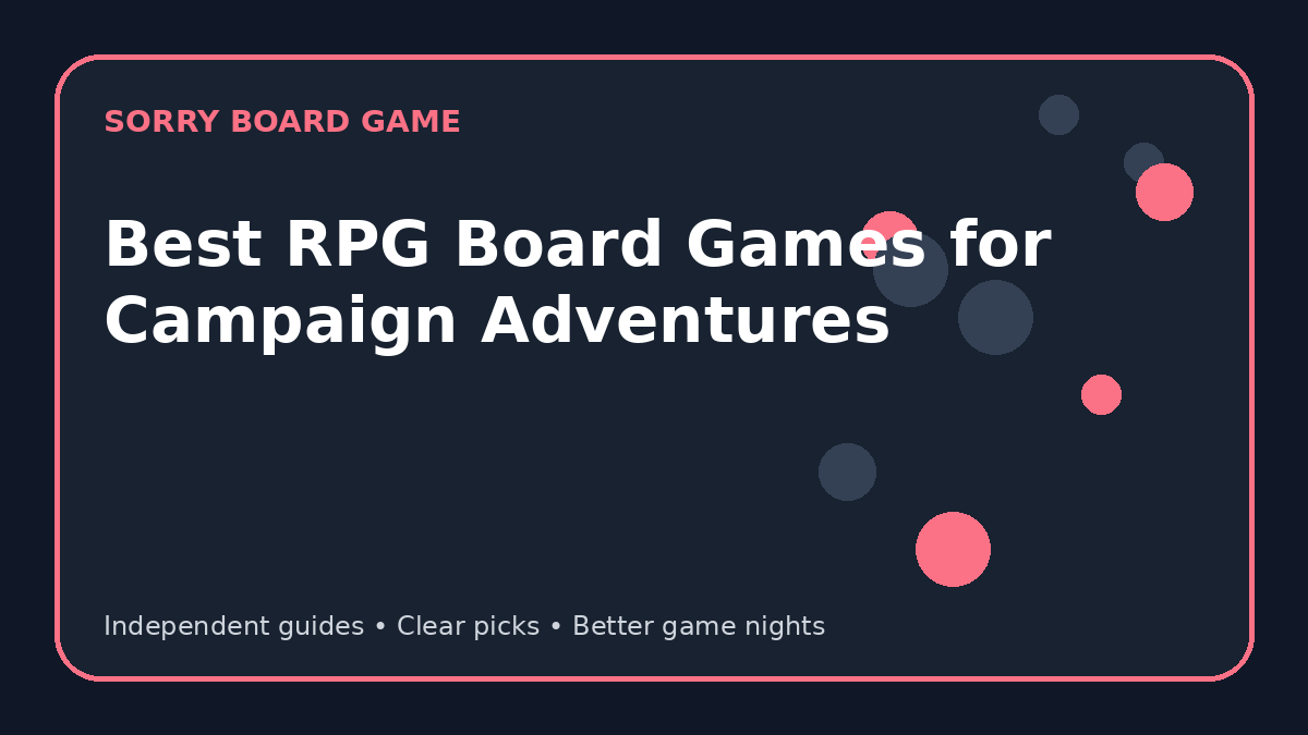 Best RPG Board Games for Campaign Adventures