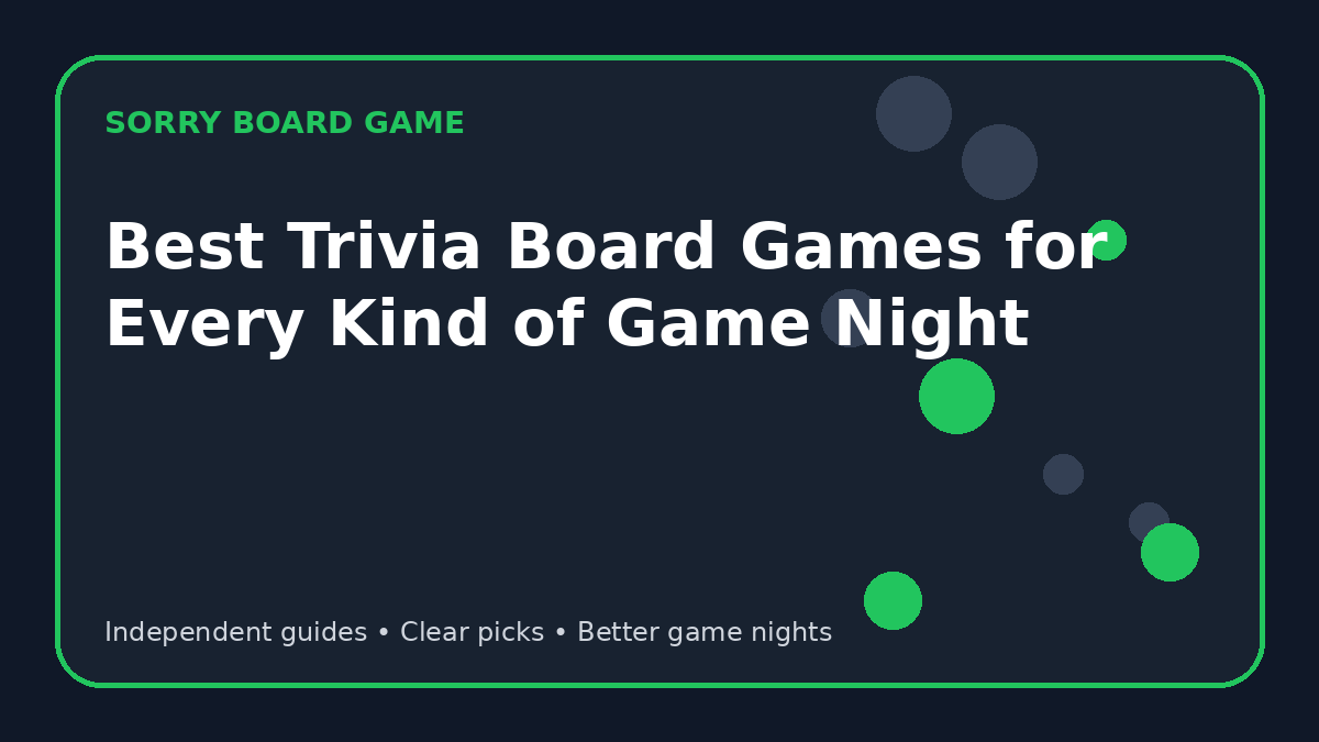Best Trivia Board Games for Every Kind of Game Night