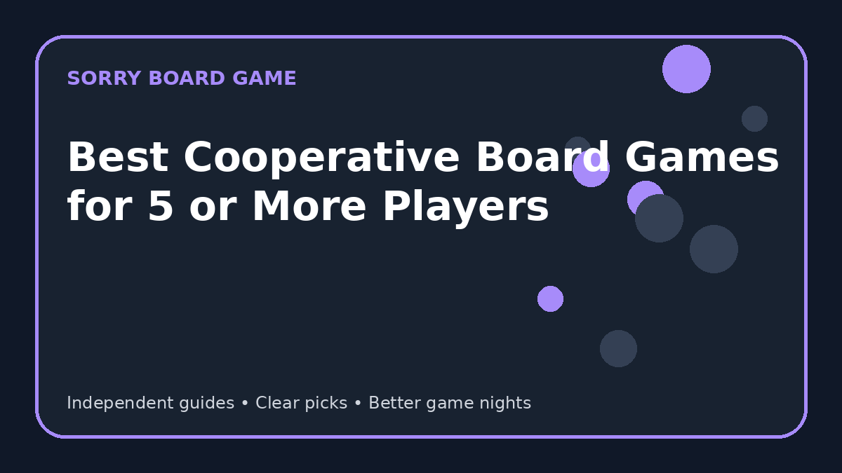 Best Cooperative Board Games for 5 or More Players