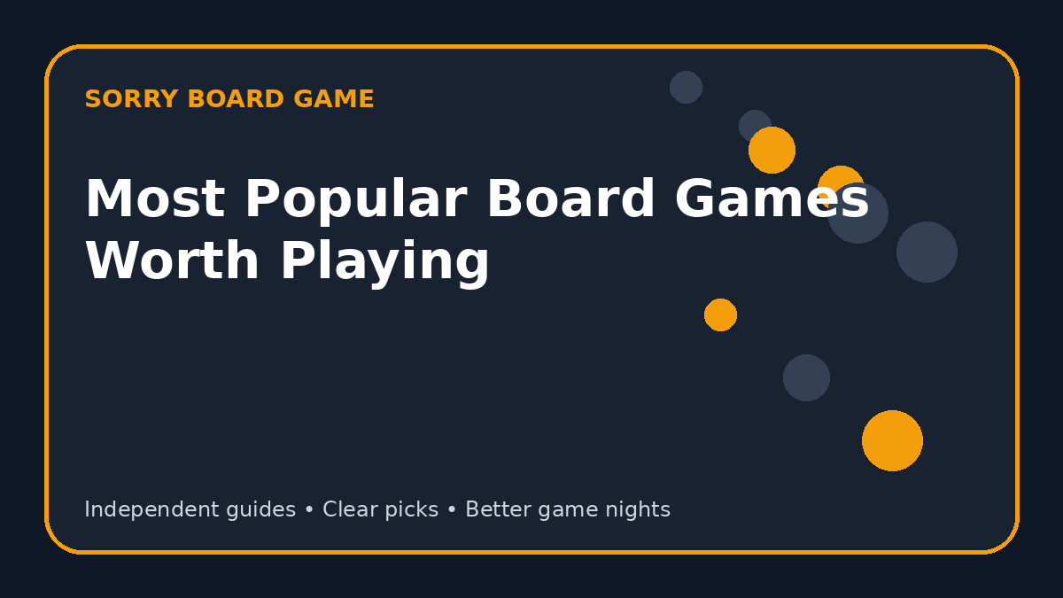 Most Popular Board Games Worth Playing