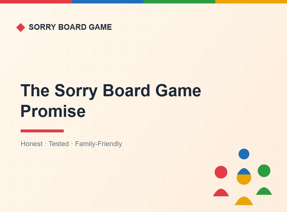 The Sorry Board Game promise - honest, tested, family-friendly guides